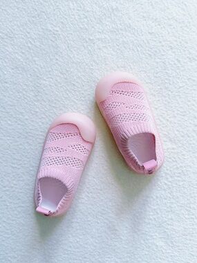 Jan & Jul Toddler Girls Jelly Jumper Flow Knit Quick Dry Pink Water Shoes Size 6